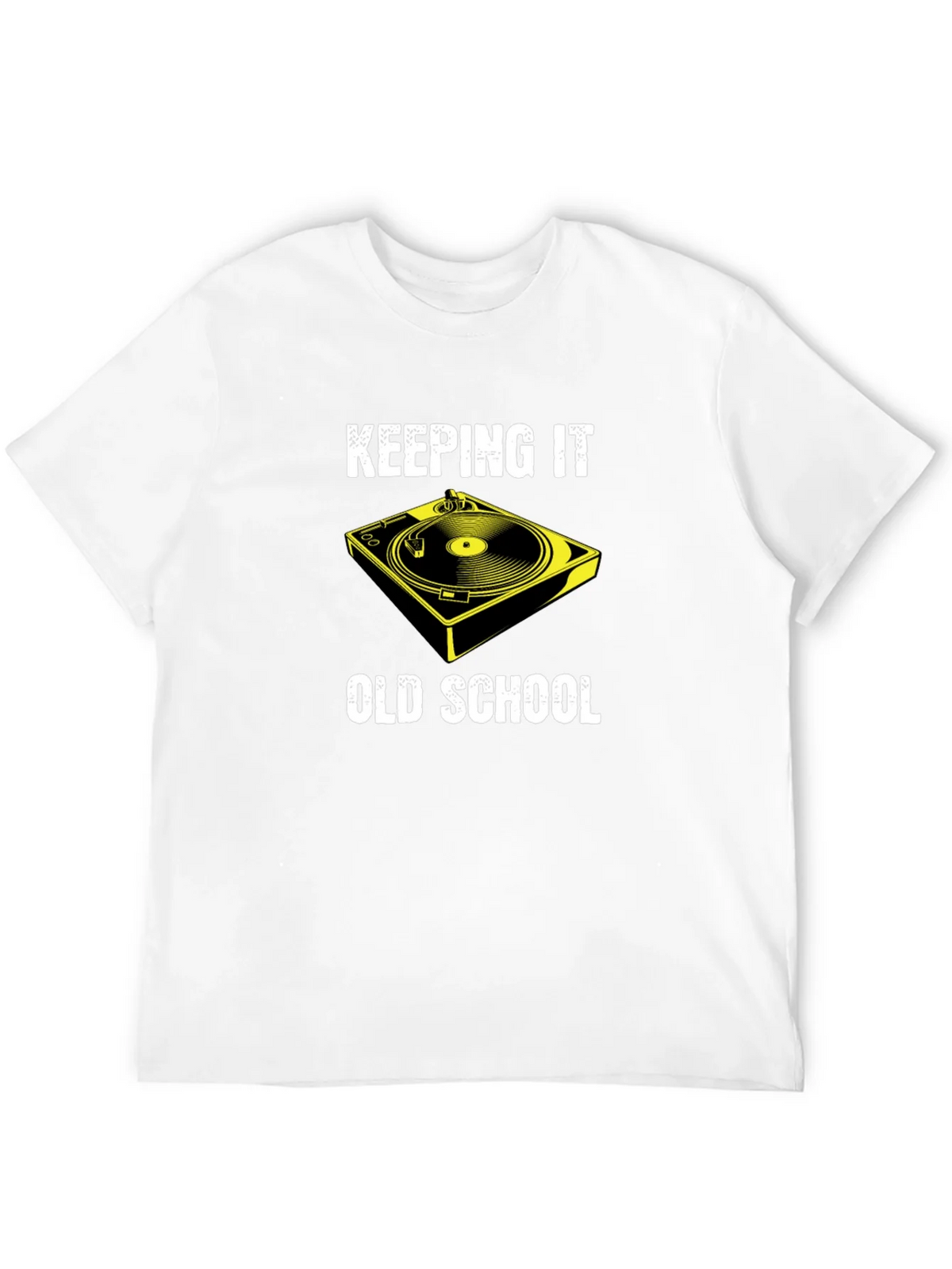Keeping It Old School DJ Turntable T-Shirt product image 3