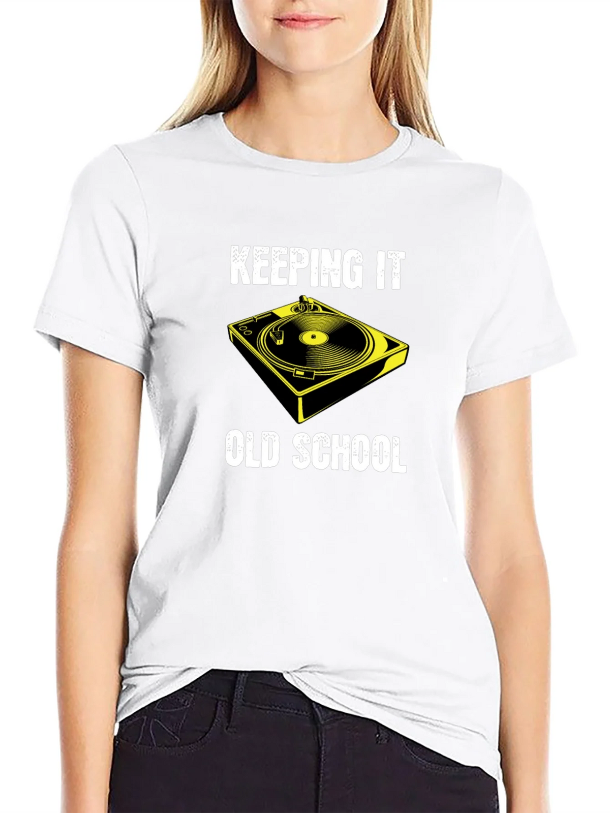 Keeping It Old School DJ Turntable T-Shirt product image 11