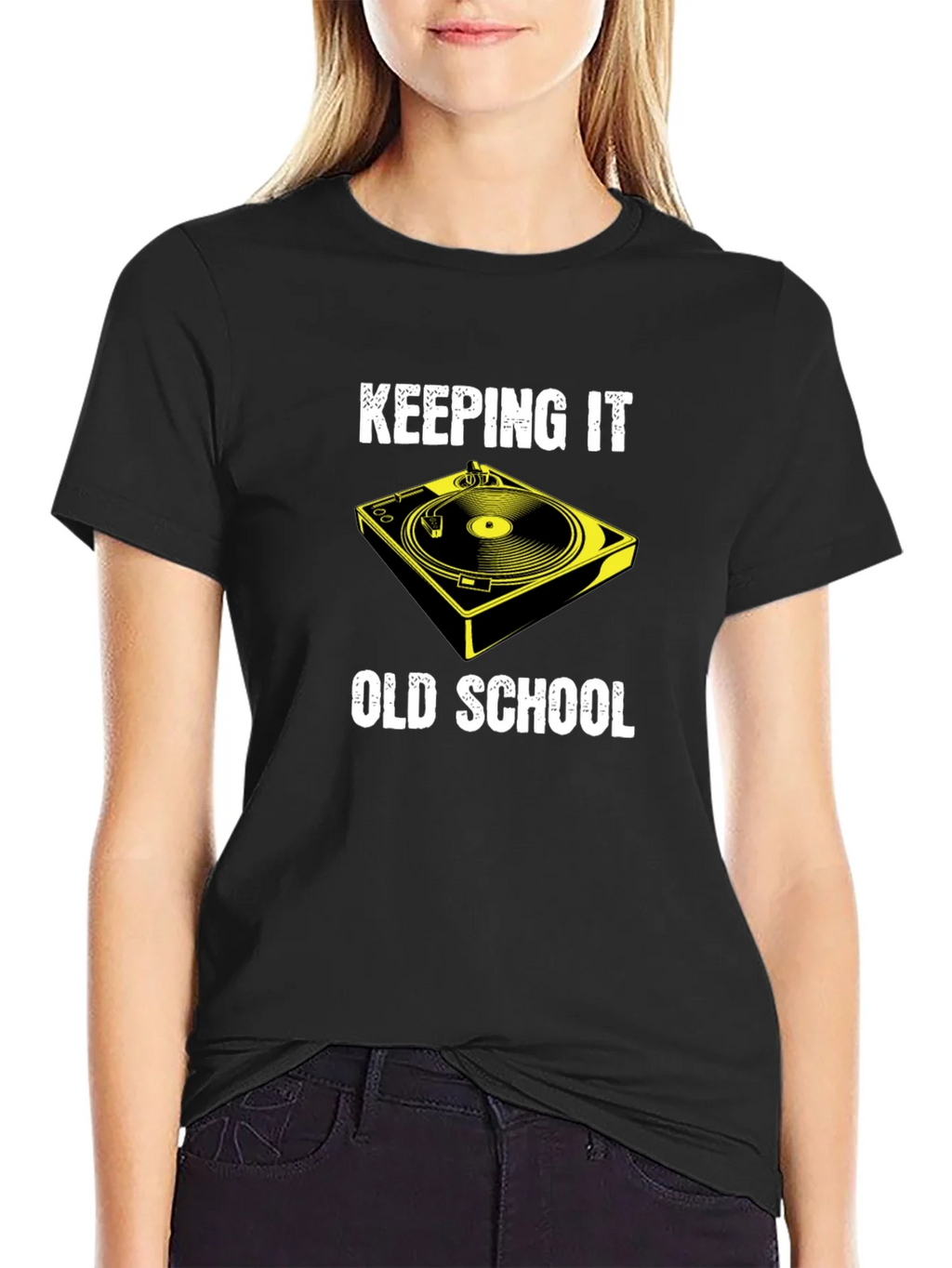 Keeping It Old School DJ Turntable T-Shirt product image 5