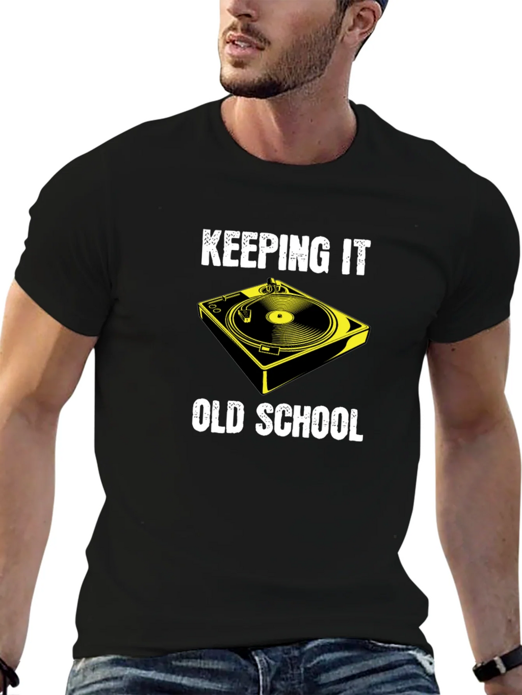 Keeping It Old School DJ Turntable T-Shirt product image 9