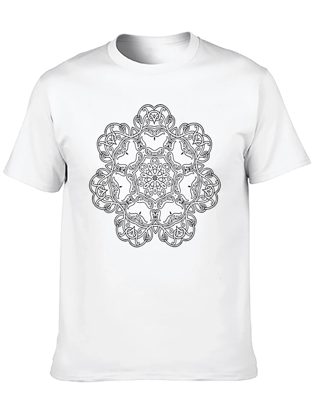 Celtic Knot Mandala Graphic Black T-Shirt product image 12