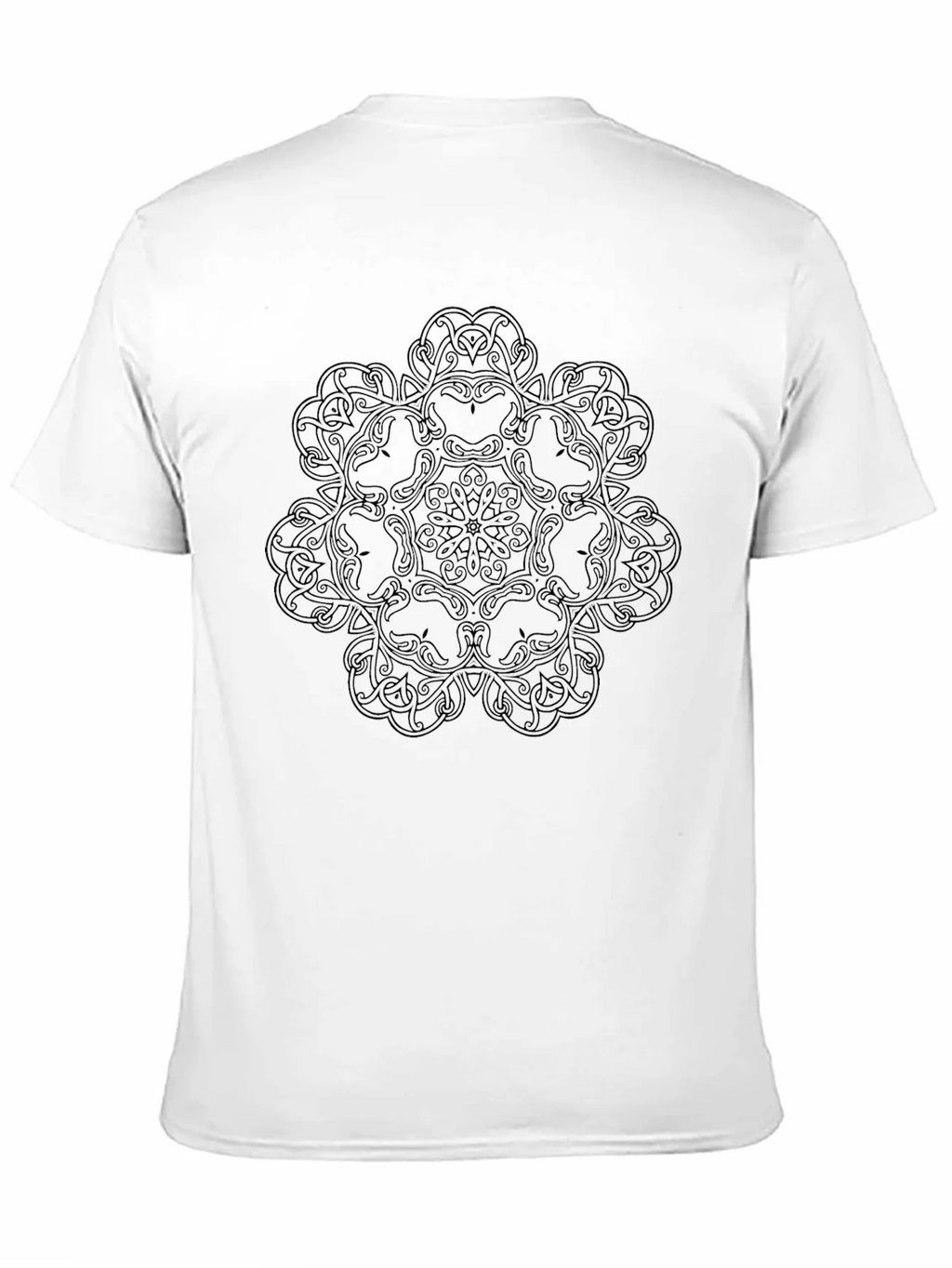 Celtic Knot Mandala Graphic Black T-Shirt product image 2