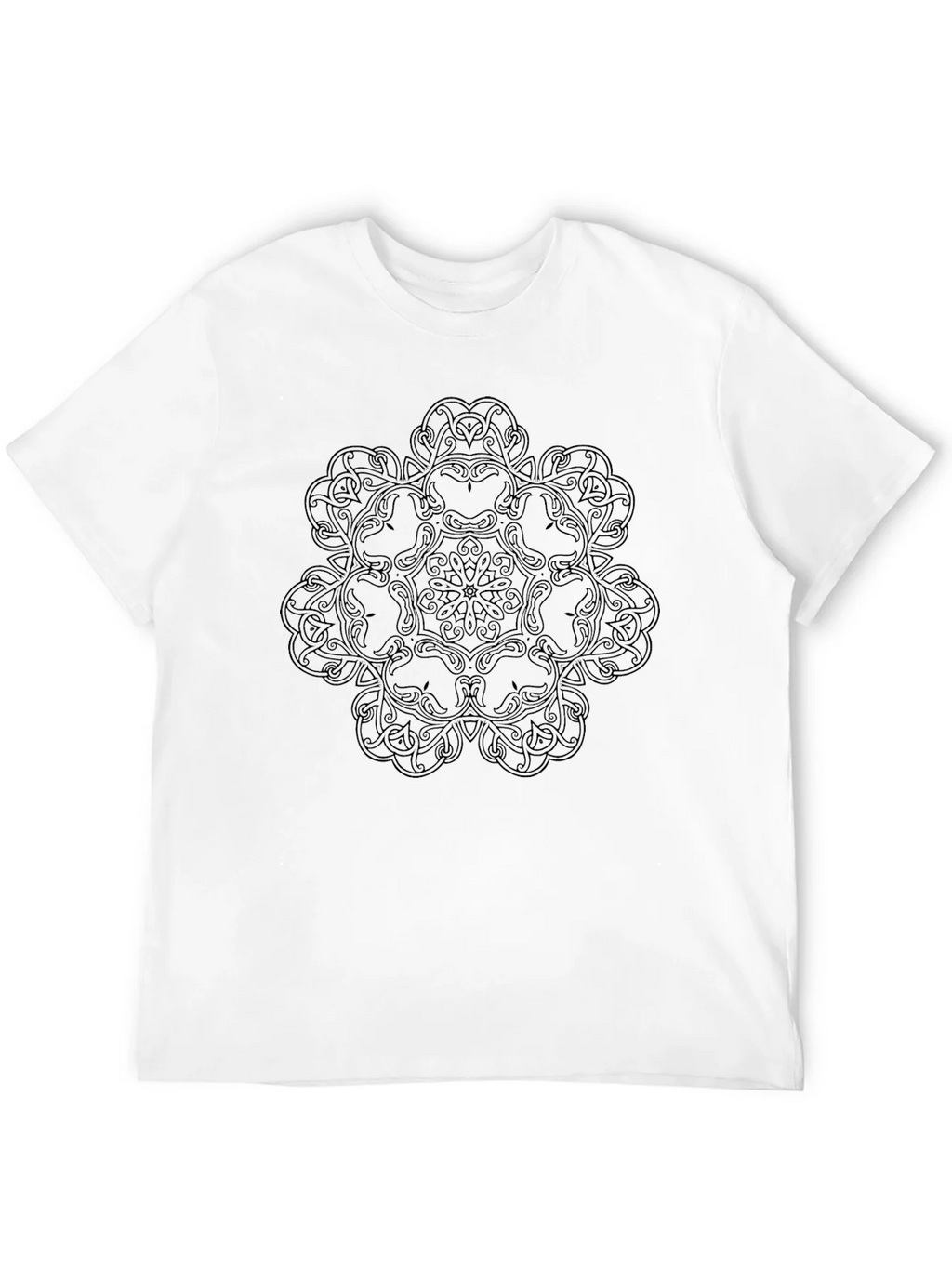 Celtic Knot Mandala Graphic Black T-Shirt product image 3