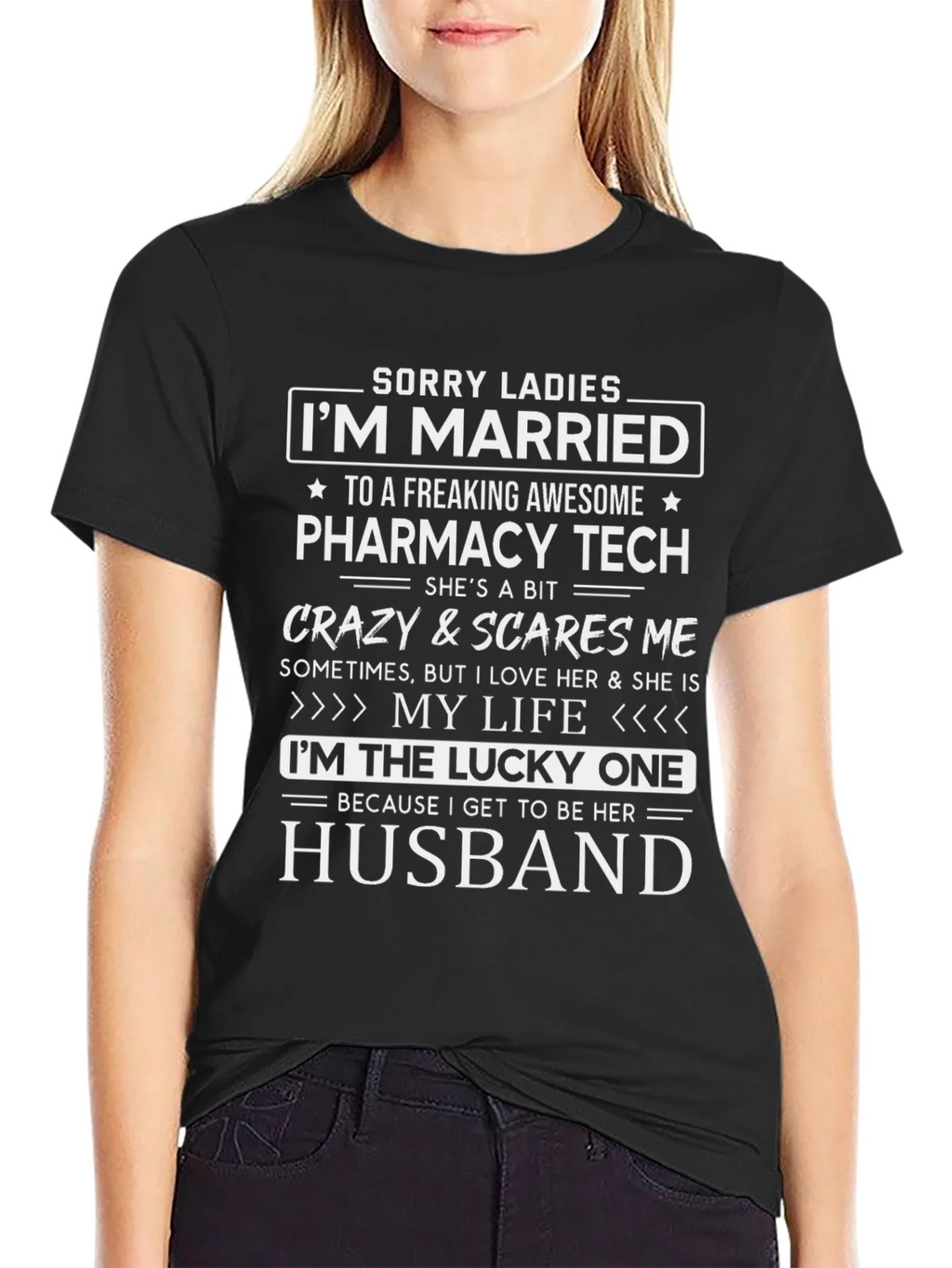 Im Married to a Pharmacy Tech T-Shirt product image 5