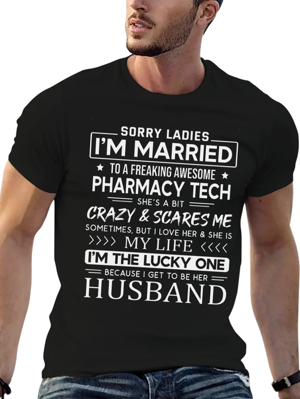 Im Married to a Pharmacy Tech T-Shirt product image 9