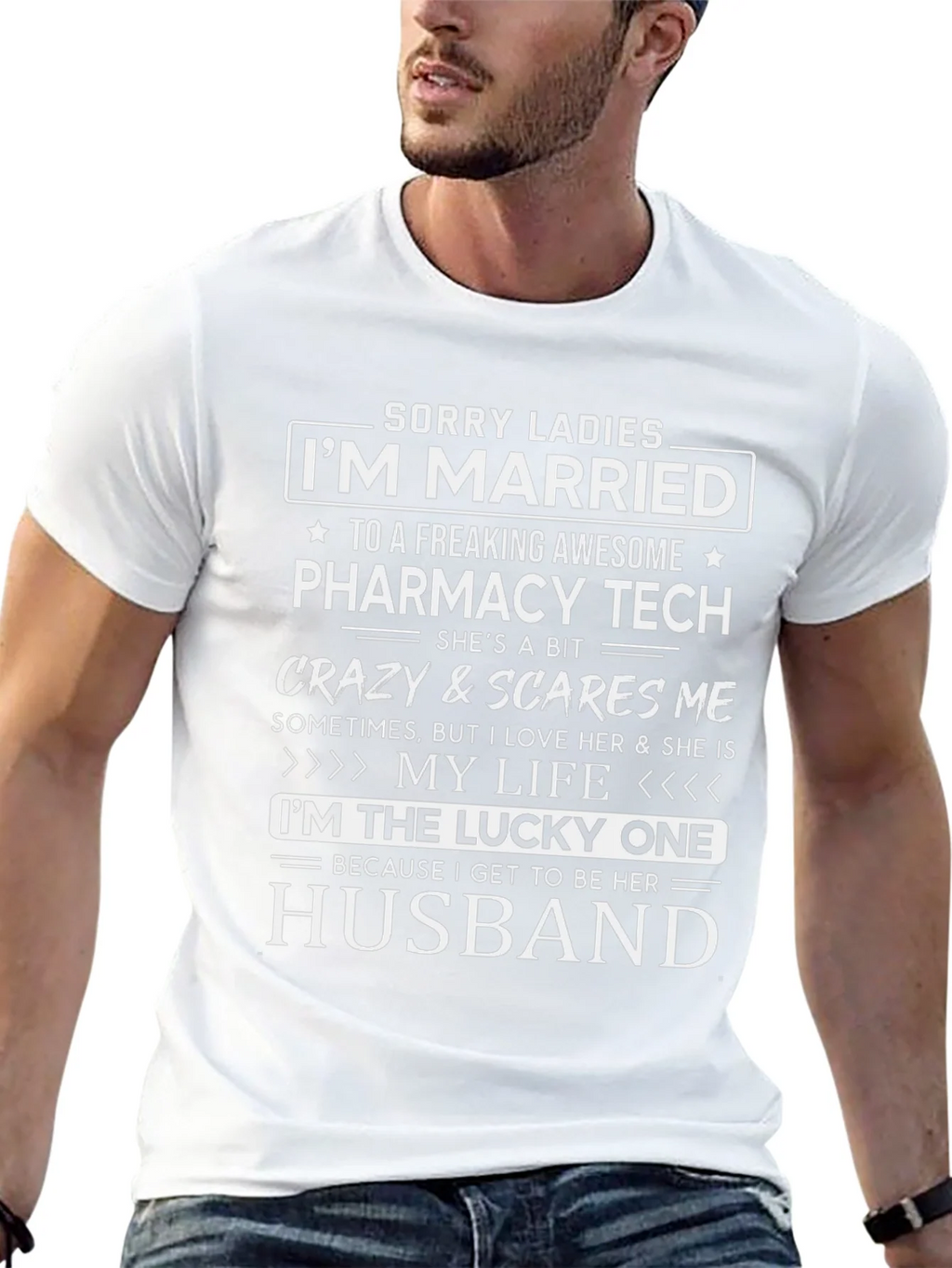 Im Married to a Pharmacy Tech T-Shirt product image 4