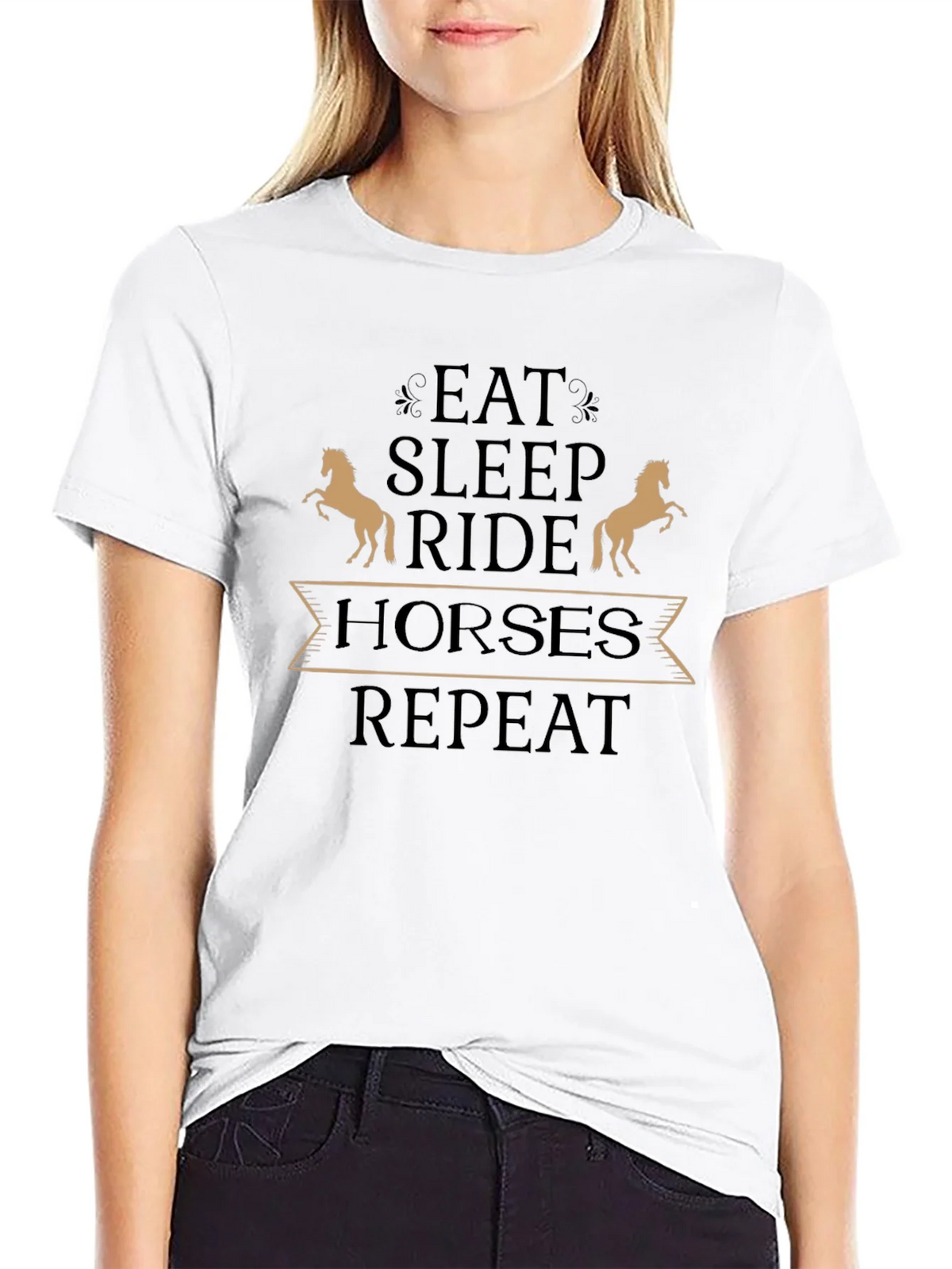 Eat Sleep Ride Horses T-Shirt - Equestrian Tee product image 11