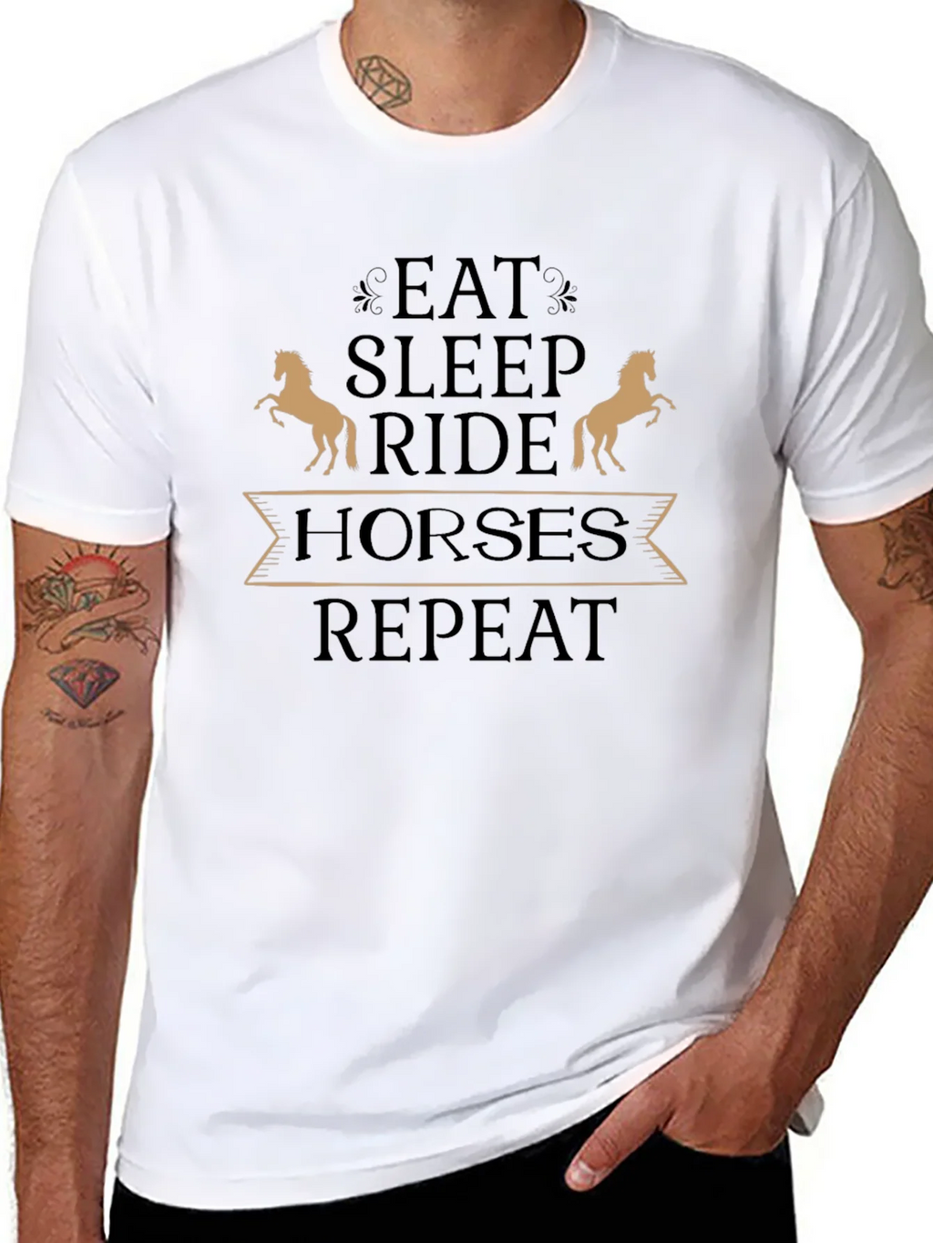 Eat Sleep Ride Horses T-Shirt - Equestrian Tee product image 10