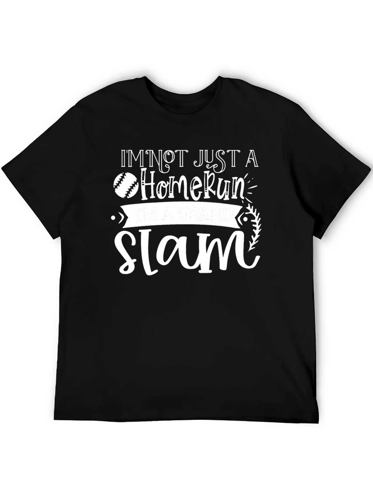 Grand Slam Baseball Graphic Tee - Black product image 8