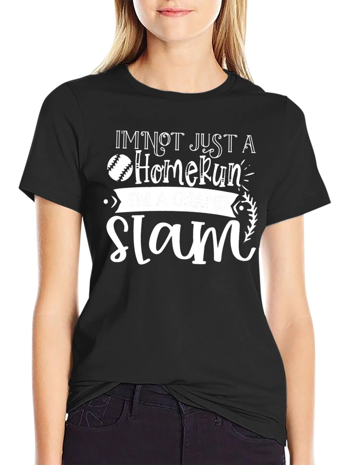 Grand Slam Baseball Graphic Tee - Black product image 5