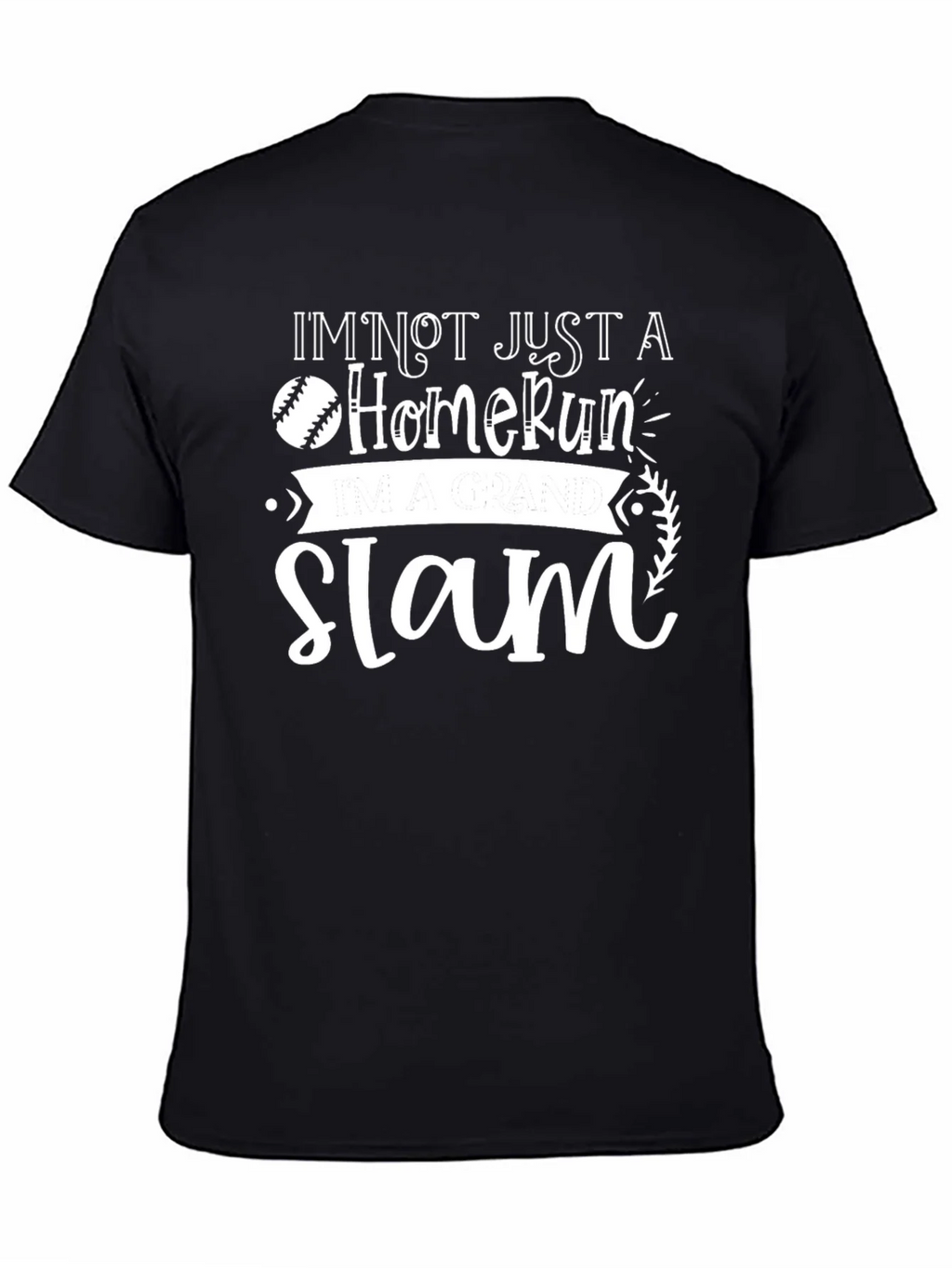 Grand Slam Baseball Graphic Tee - Black product image 7