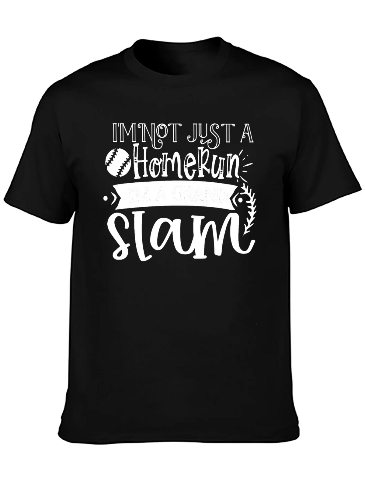 Grand Slam Baseball Graphic Tee - Black product image 6
