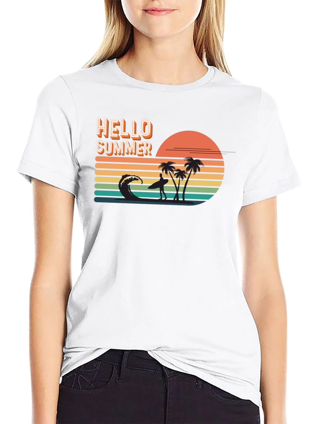 Hello Summer Graphic Tee - Beach Vibes product image 11