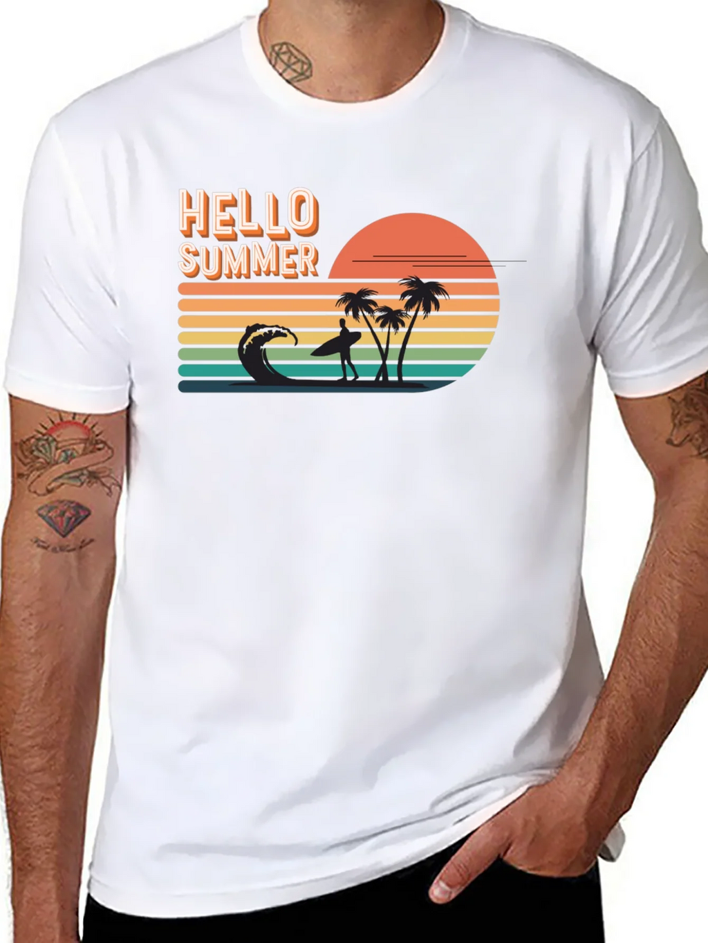 Hello Summer Graphic Tee - Beach Vibes product image 10