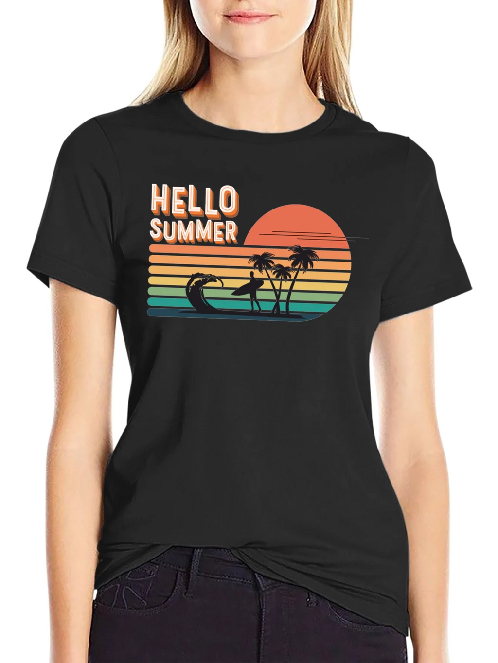 Hello Summer Graphic Tee - Beach Vibes product image 5