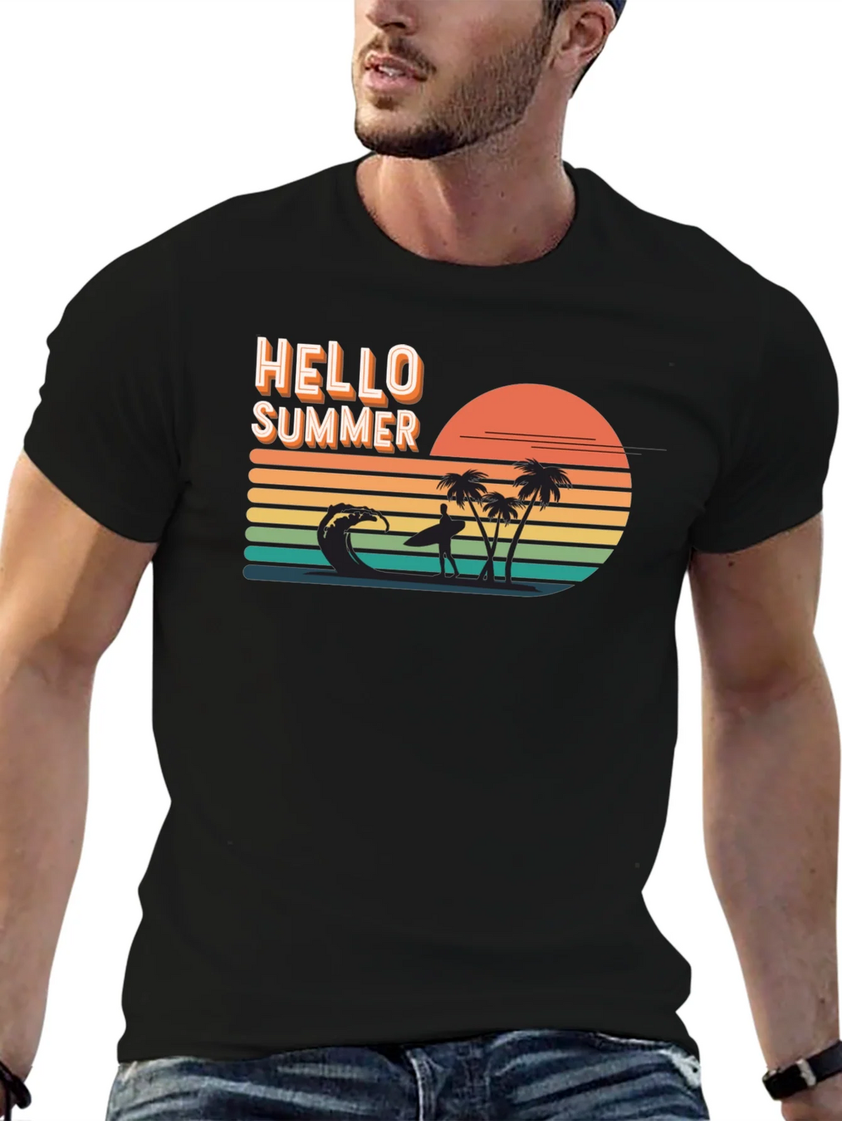 Hello Summer Graphic Tee - Beach Vibes product image 9