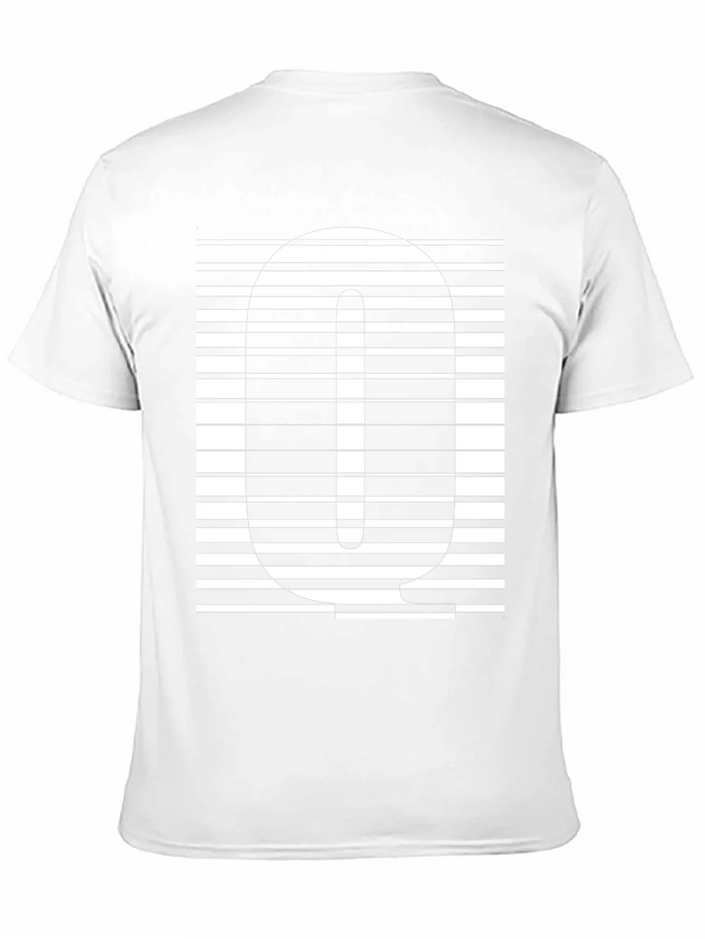 Striped Q Graphic Tee - Modern Style product image 2