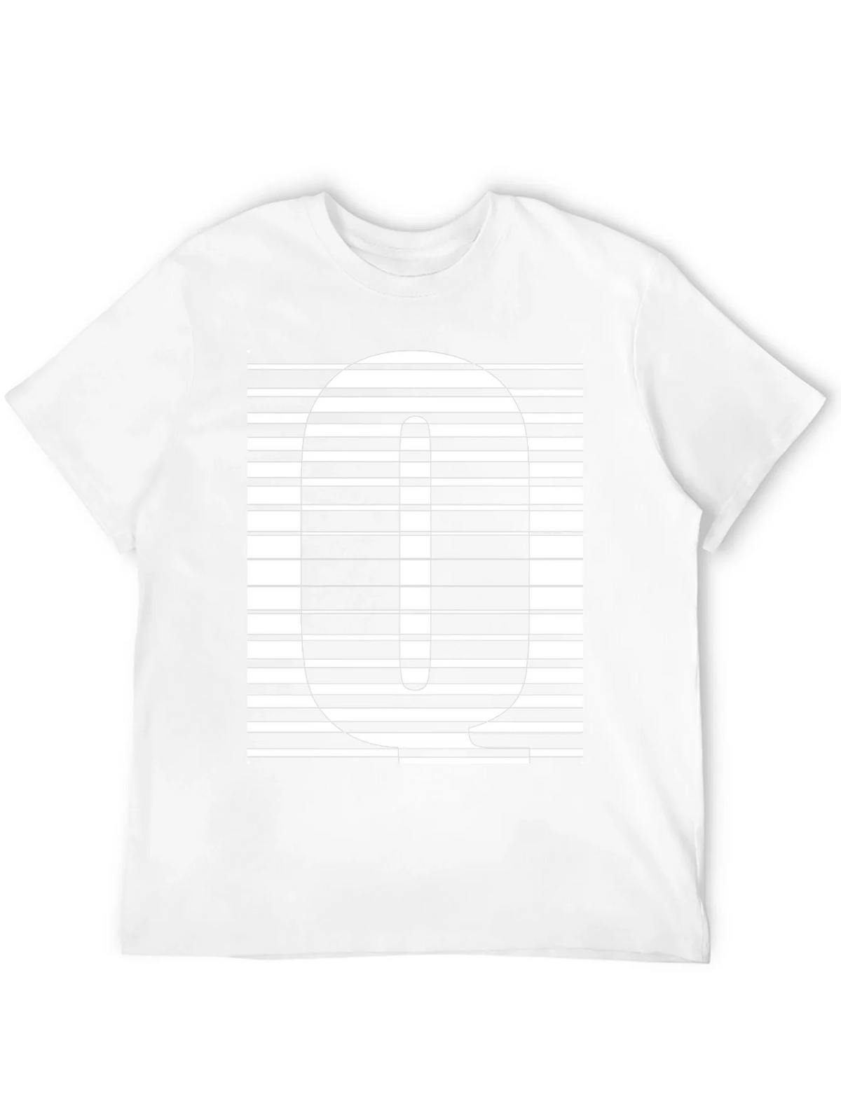 Striped Q Graphic Tee - Modern Style product image 3