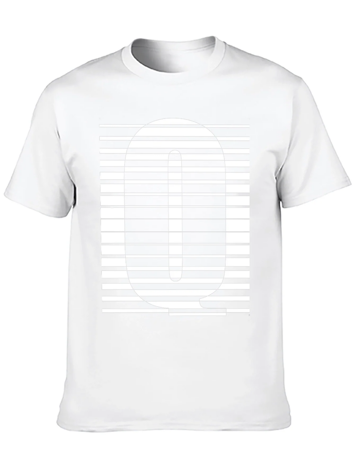 Striped Q Graphic Tee - Modern Style product image 12