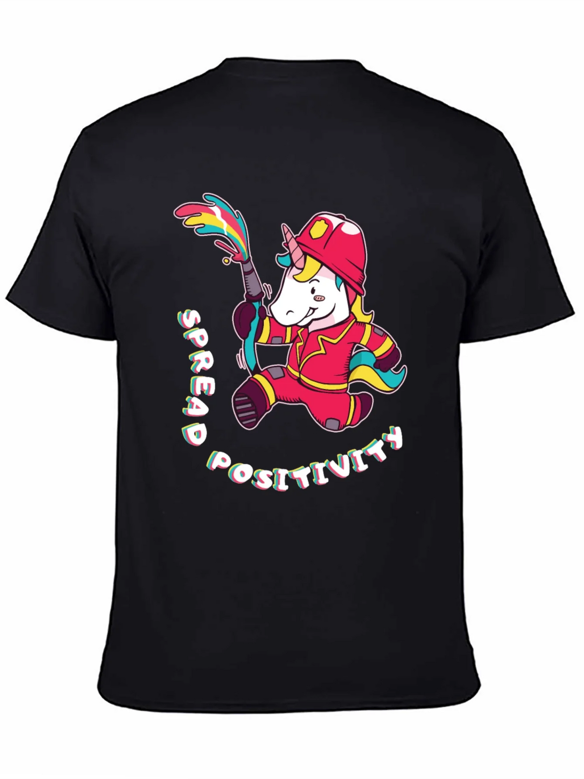 Unicorn Firefighter T-Shirt - Spread Positivity product image 7