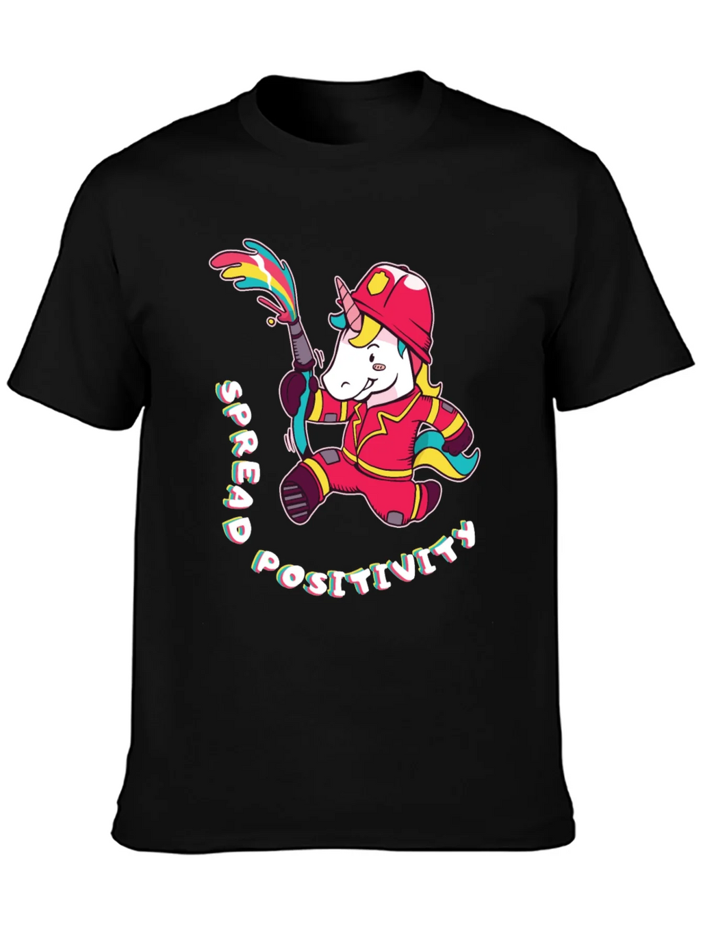 Unicorn Firefighter T-Shirt - Spread Positivity product image 6