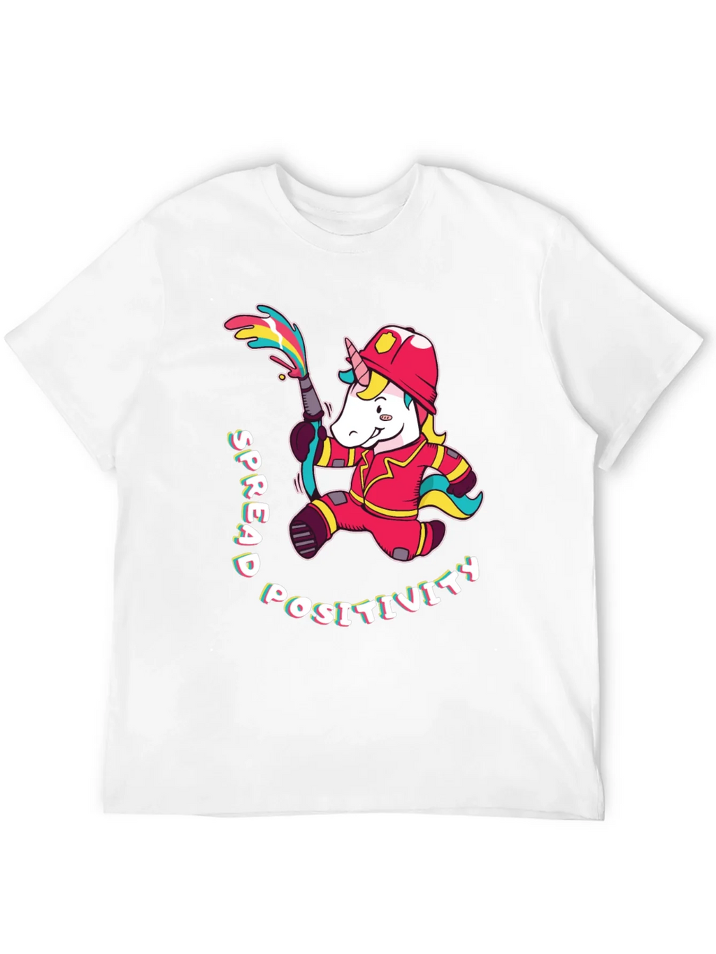 Unicorn Firefighter T-Shirt - Spread Positivity product image 3