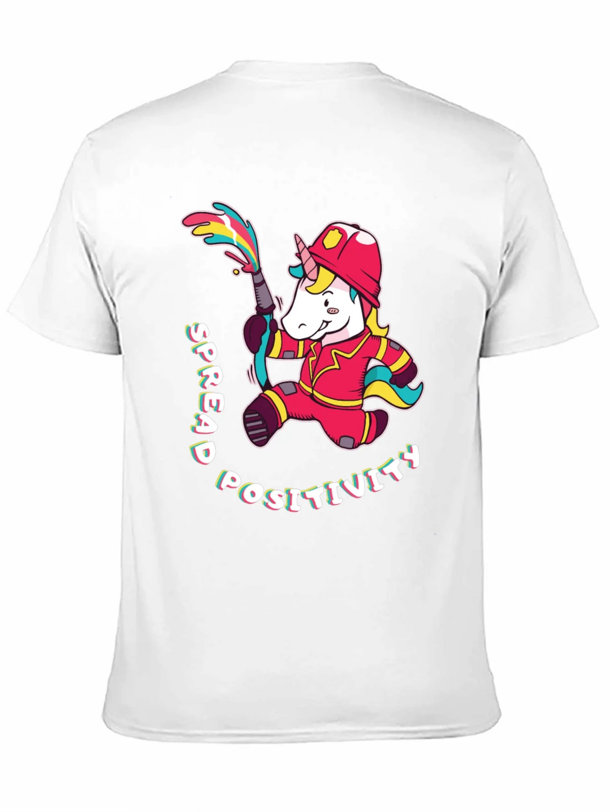 Unicorn Firefighter T-Shirt - Spread Positivity product image 2