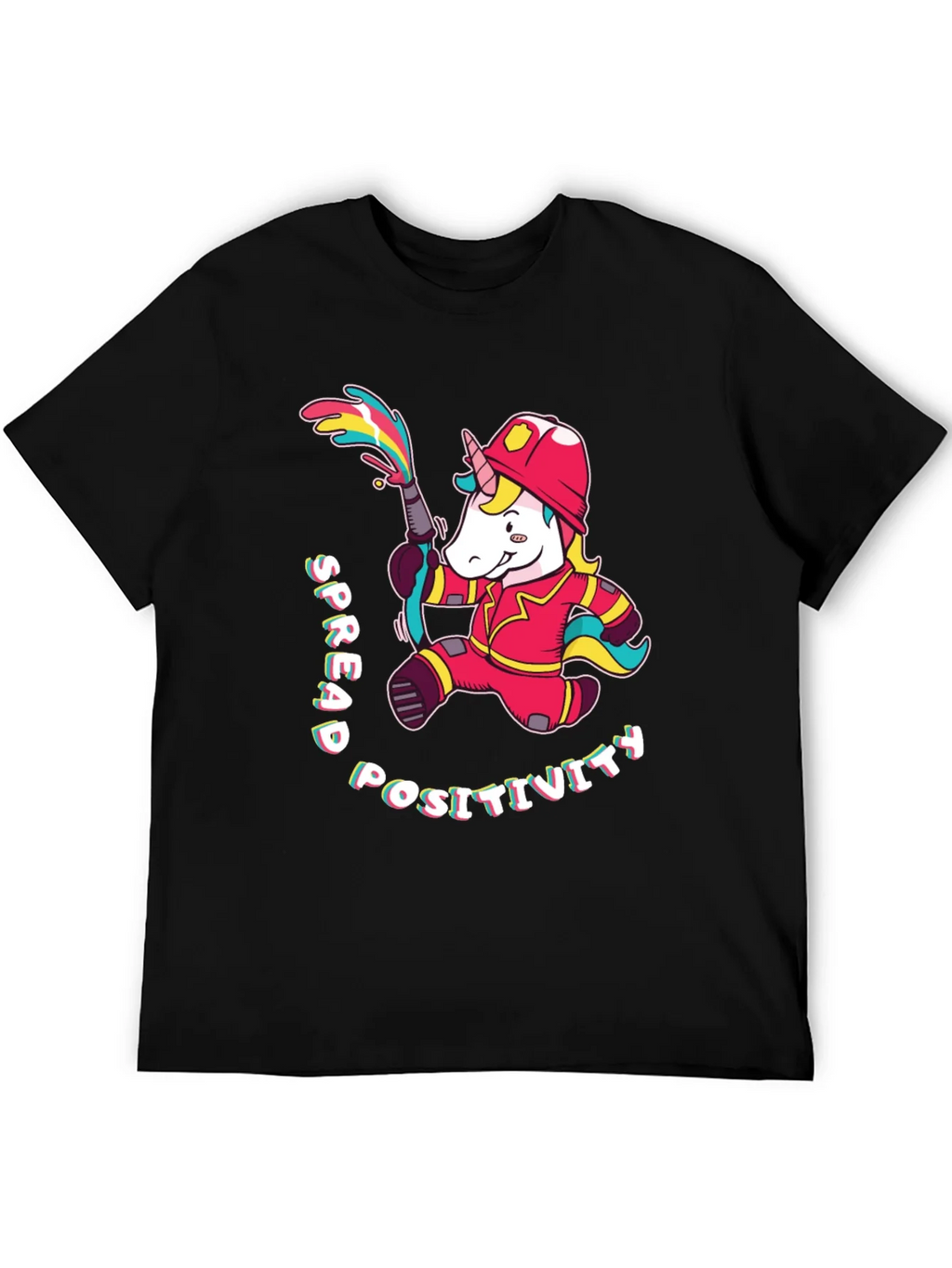 Unicorn Firefighter T-Shirt - Spread Positivity product image 8