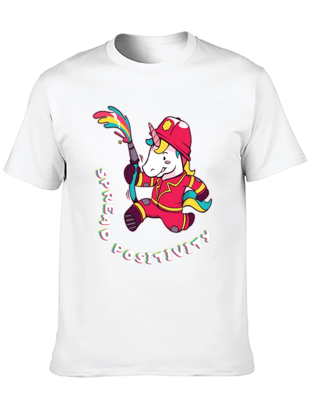 Unicorn Firefighter T-Shirt - Spread Positivity product image 12