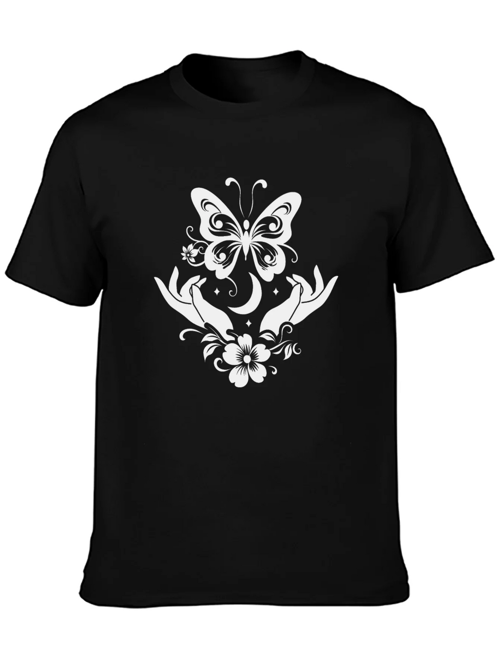 Butterfly Moon Hands Graphic Tee product image 6