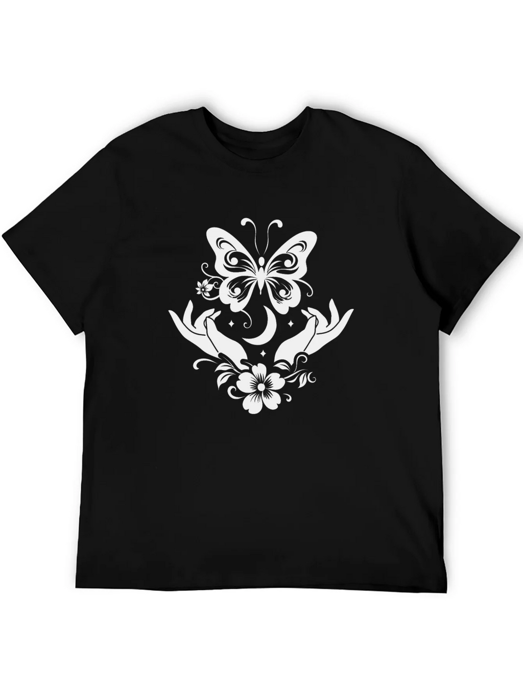 Butterfly Moon Hands Graphic Tee product image 8