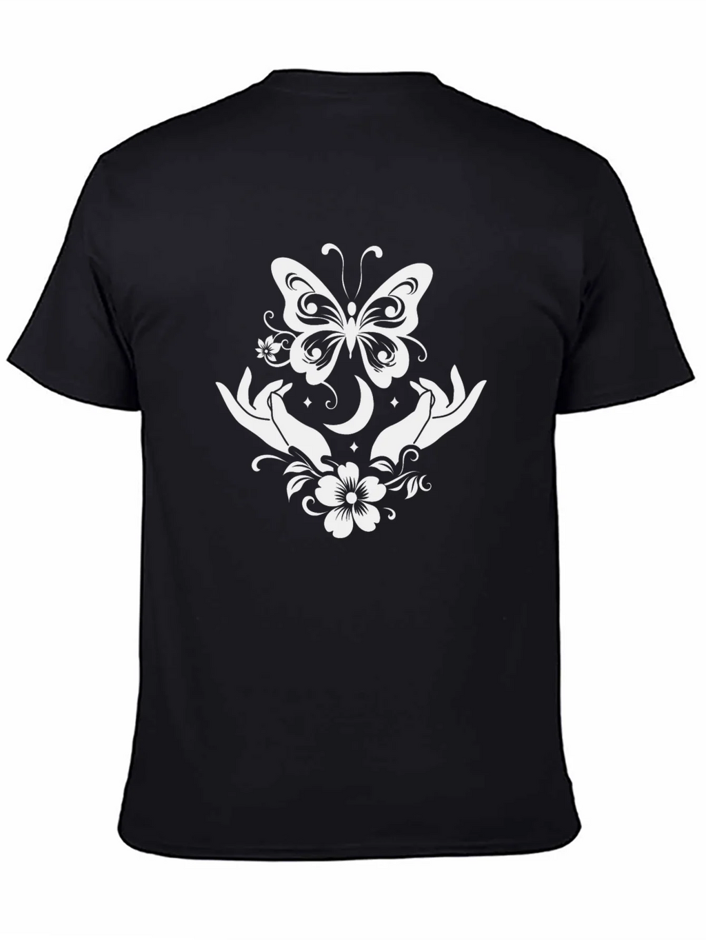 Butterfly Moon Hands Graphic Tee product image 7