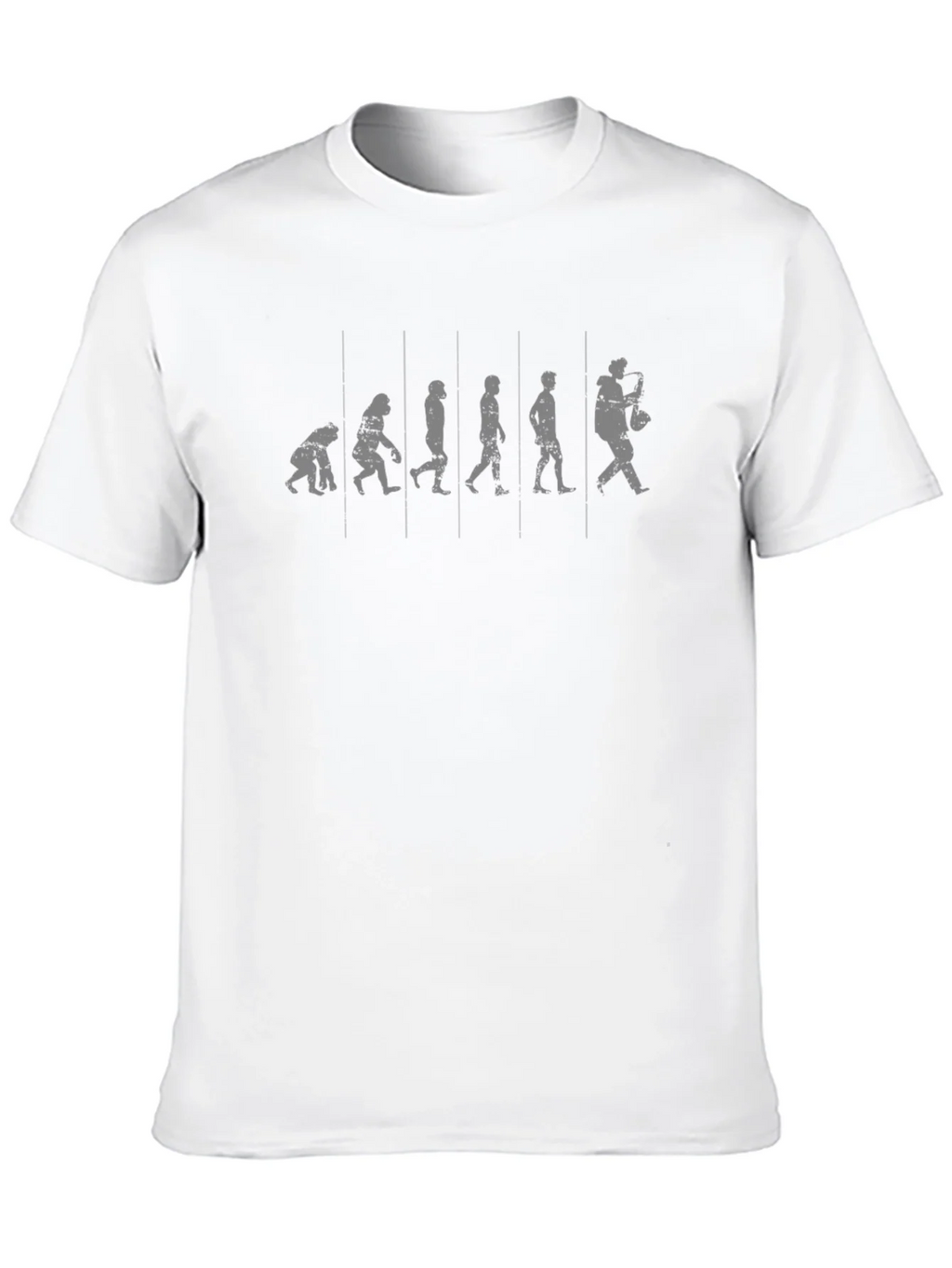 Evolution of Saxophone Player Black Graphic T-Shirt product image 12