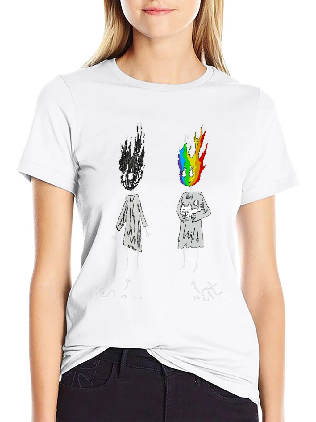 Emotional Rainbow Head Graphic Tee product image 11