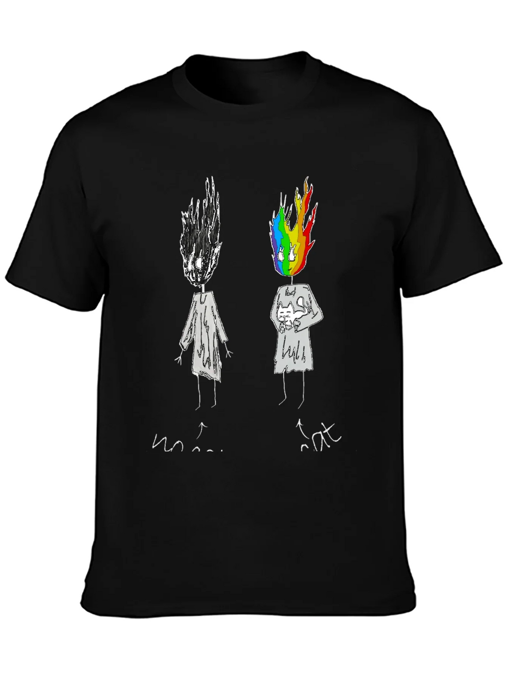 Emotional Rainbow Head Graphic Tee product image 6