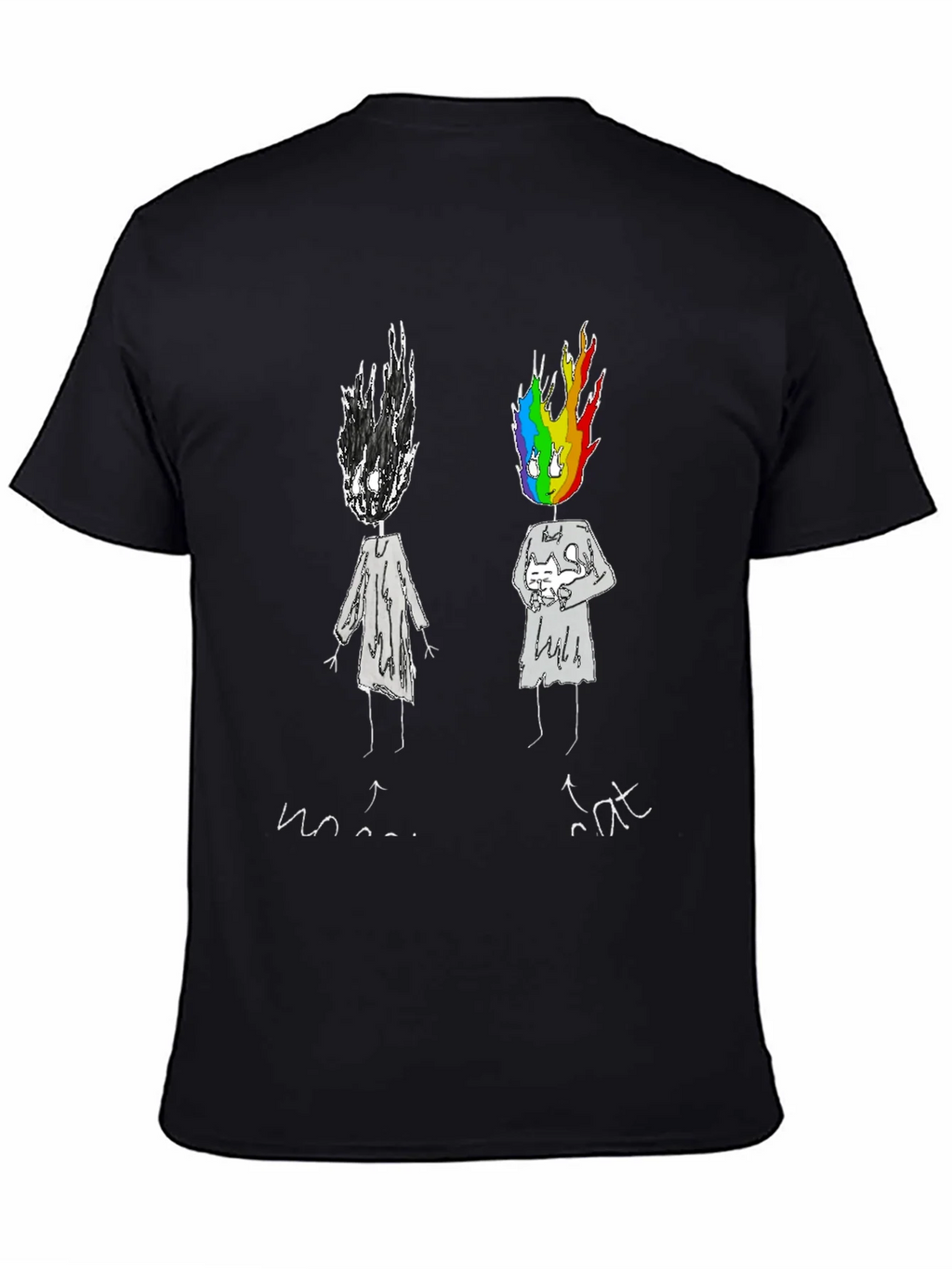 Emotional Rainbow Head Graphic Tee product image 7