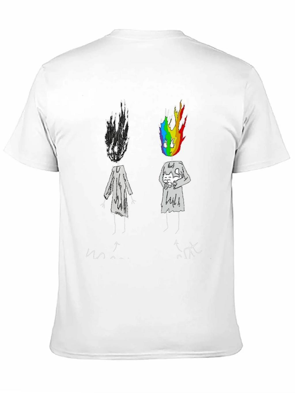 Emotional Rainbow Head Graphic Tee product image 2