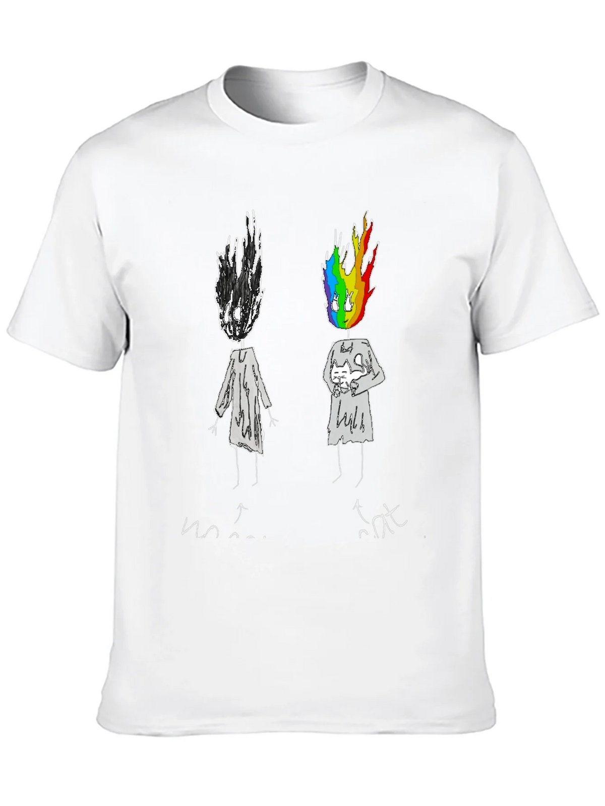 Emotional Rainbow Head Graphic Tee product image 12