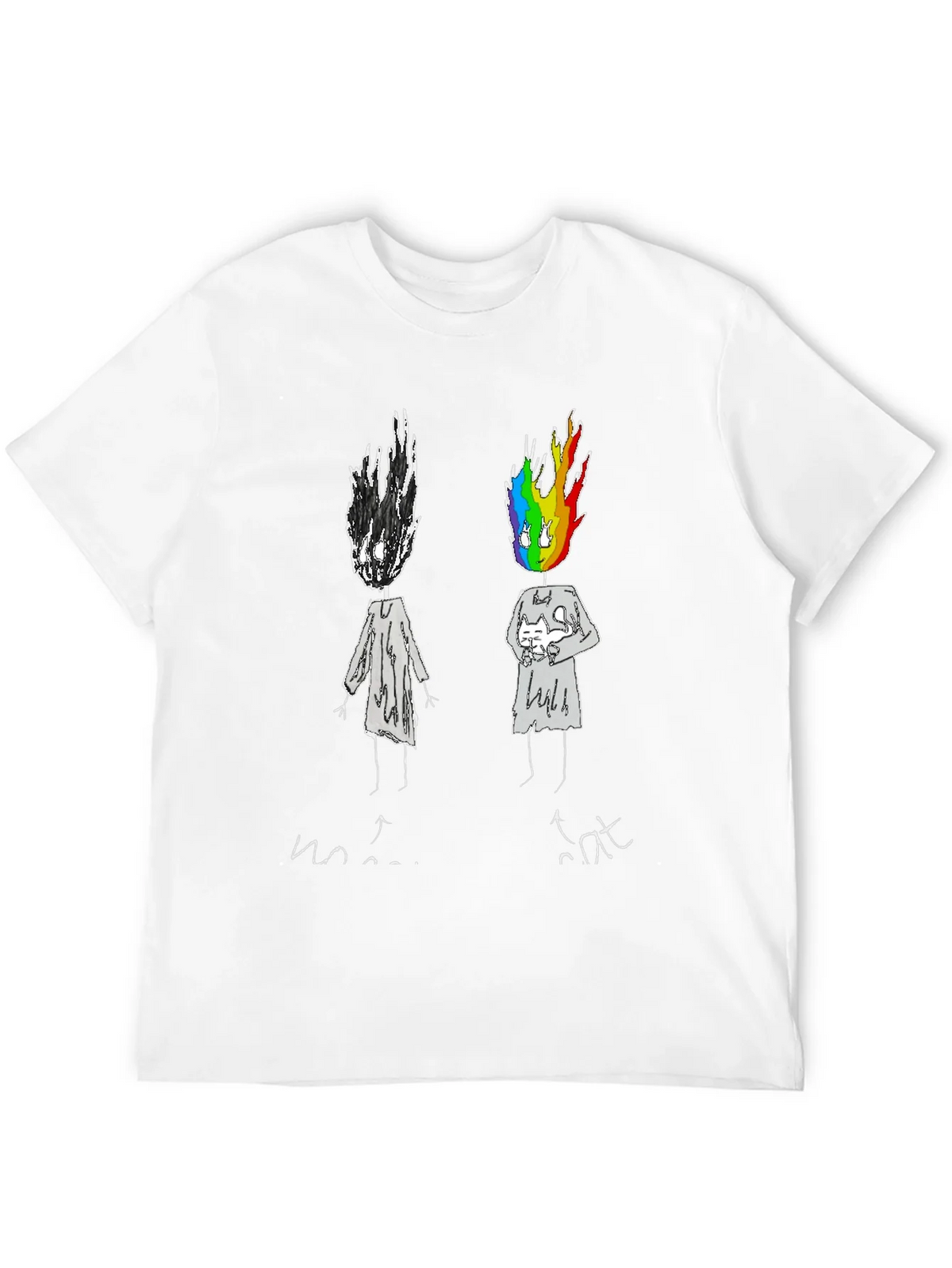 Emotional Rainbow Head Graphic Tee product image 3
