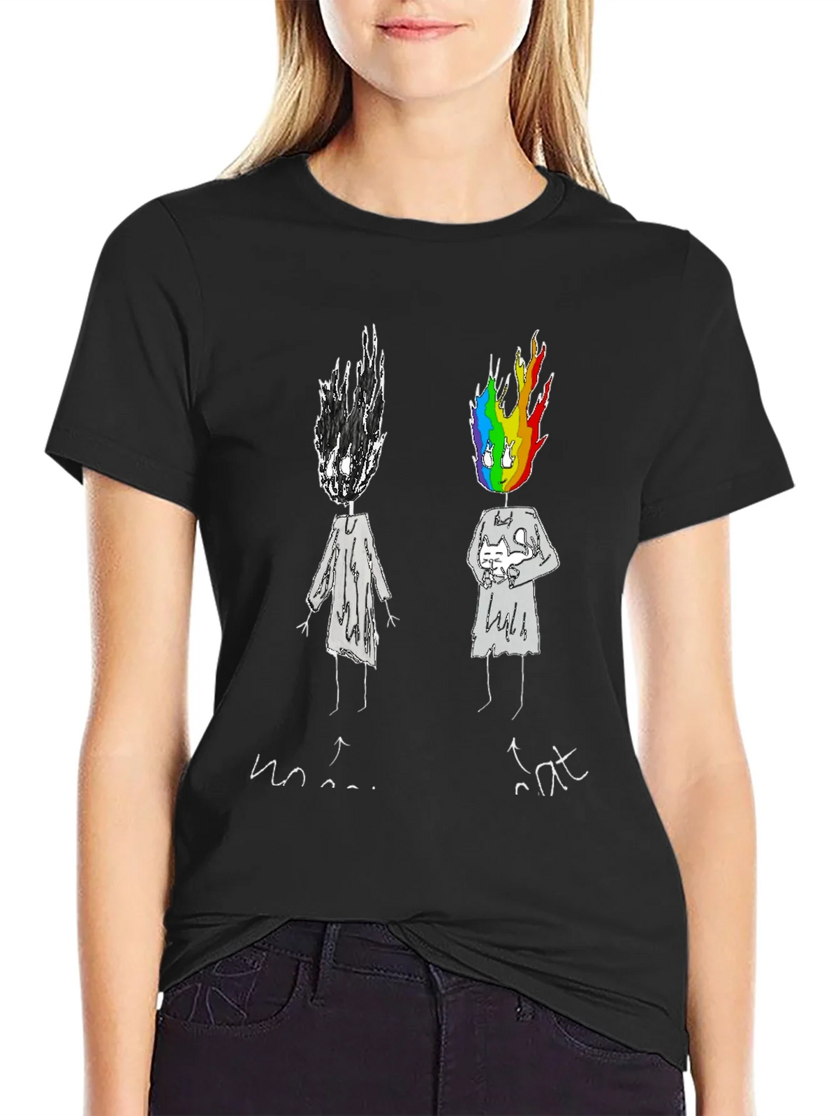Emotional Rainbow Head Graphic Tee product image 5