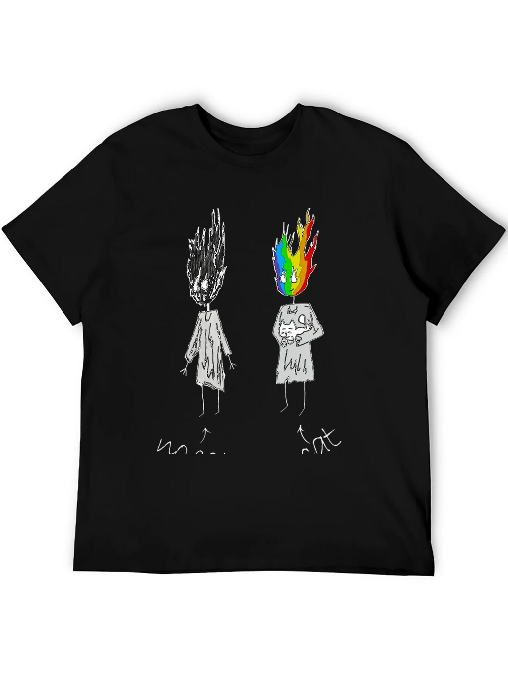 Emotional Rainbow Head Graphic Tee product image 8