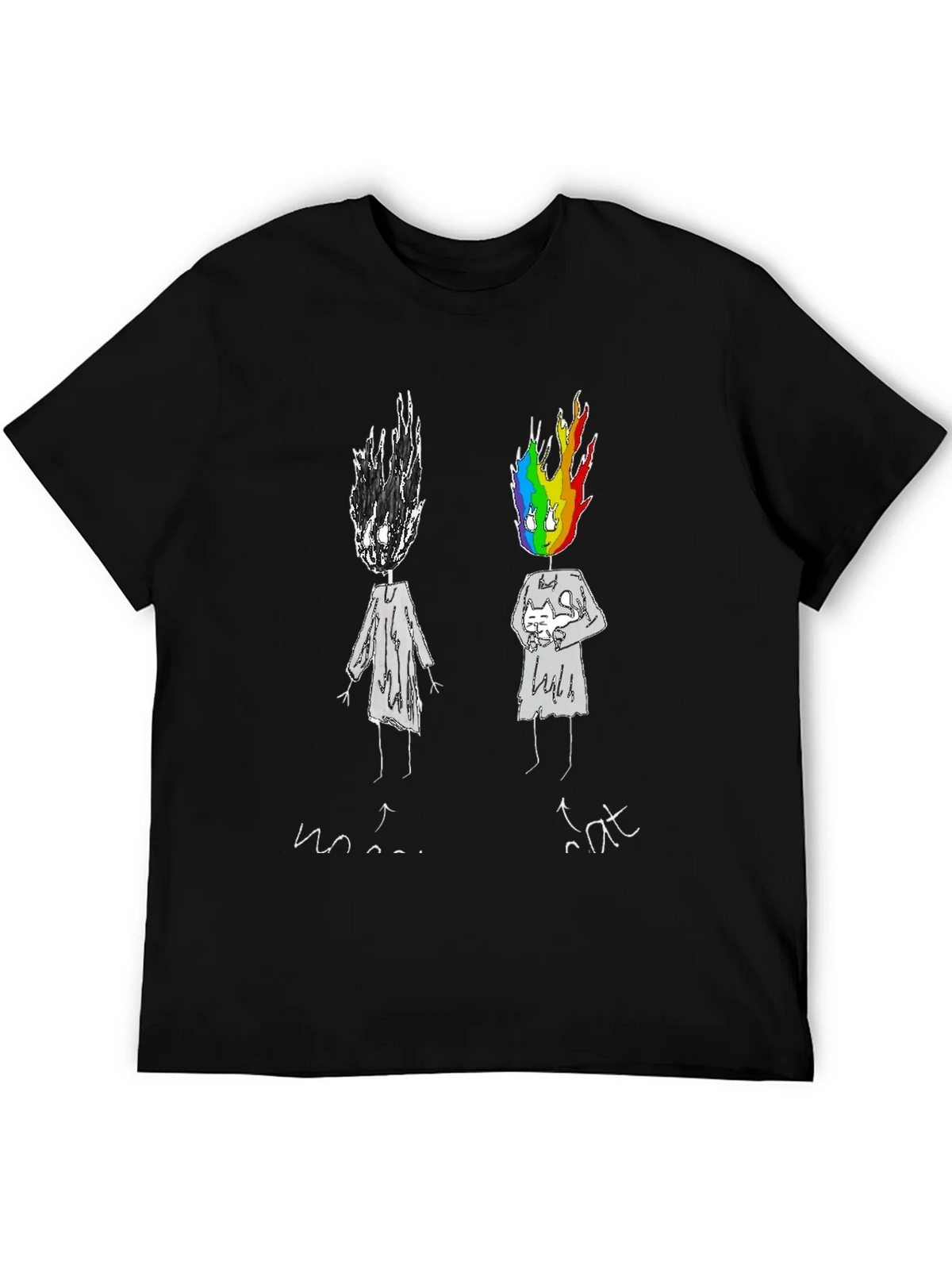 Emotional Rainbow Head Graphic Tee product image 8