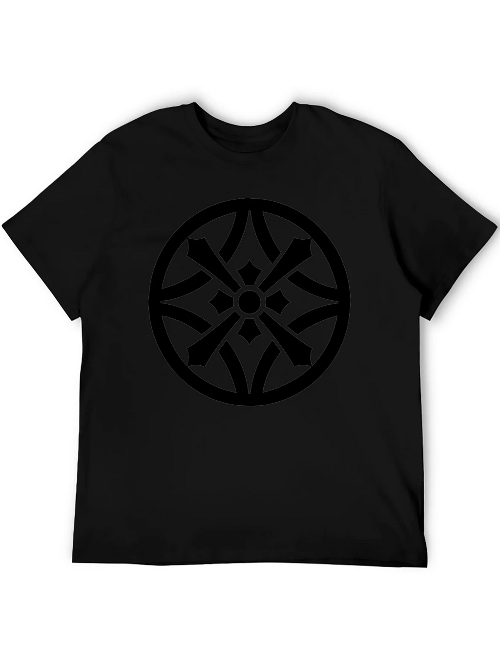 Stylish Black Tee with Geometric Circle Design product image 8