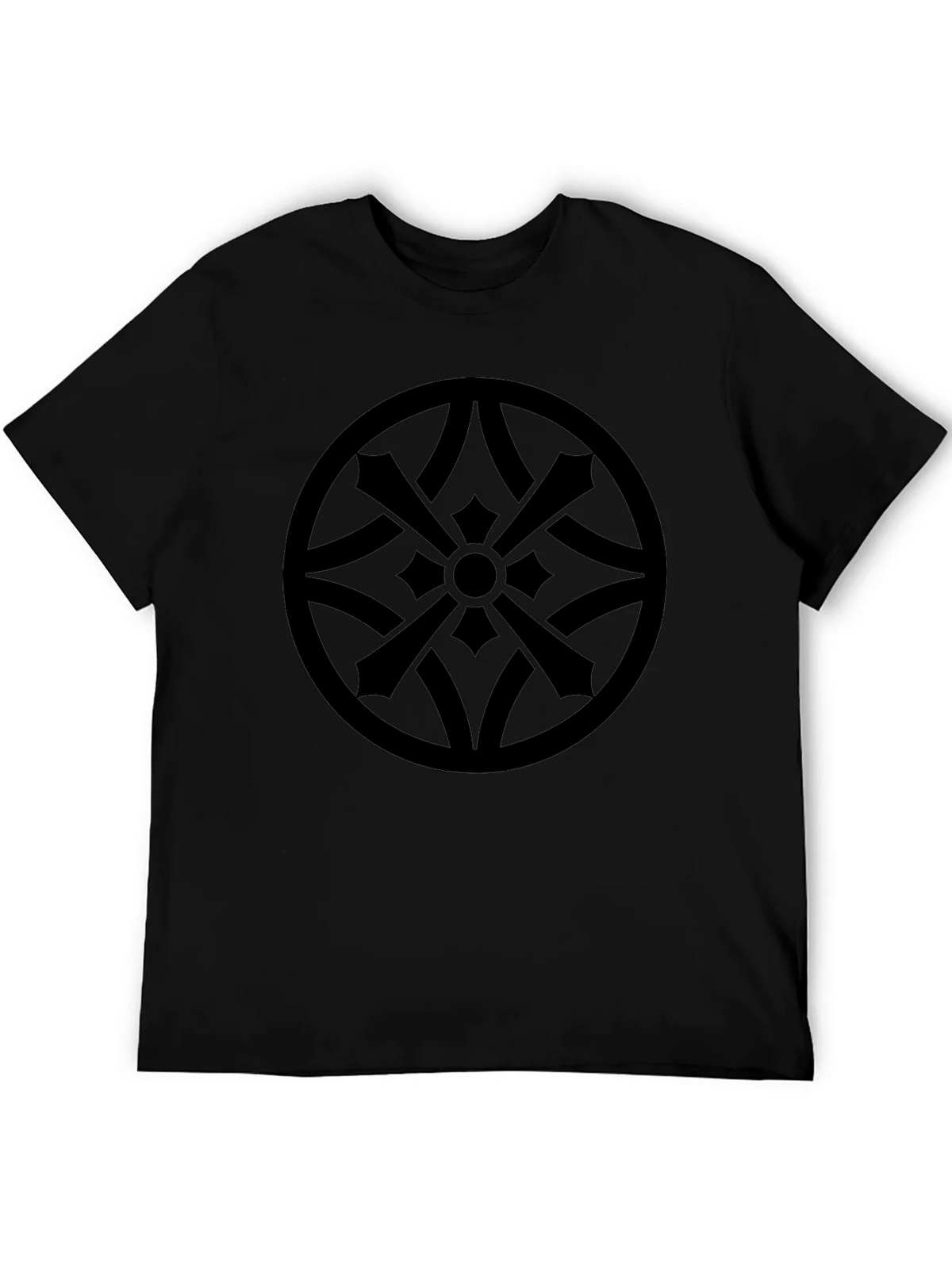 Stylish Black Tee with Geometric Circle Design product image 8
