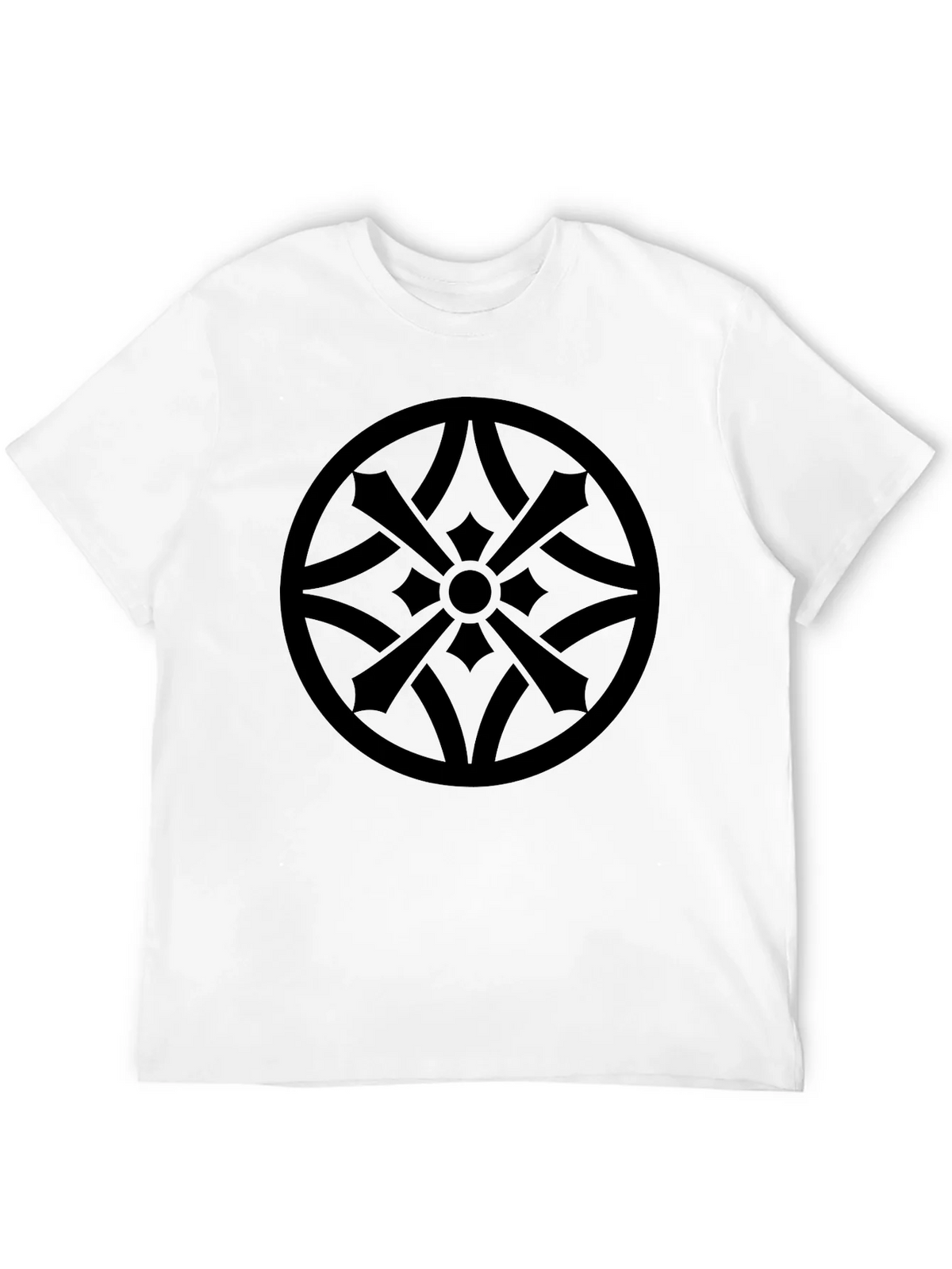 Stylish Black Tee with Geometric Circle Design product image 3