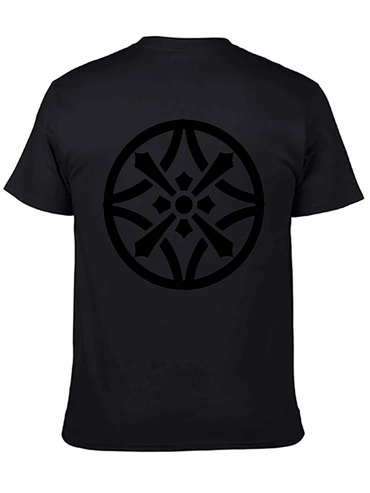 Stylish Black Tee with Geometric Circle Design product image 7