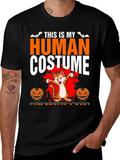 Human Costume Cat Halloween T-Shirt product image 1