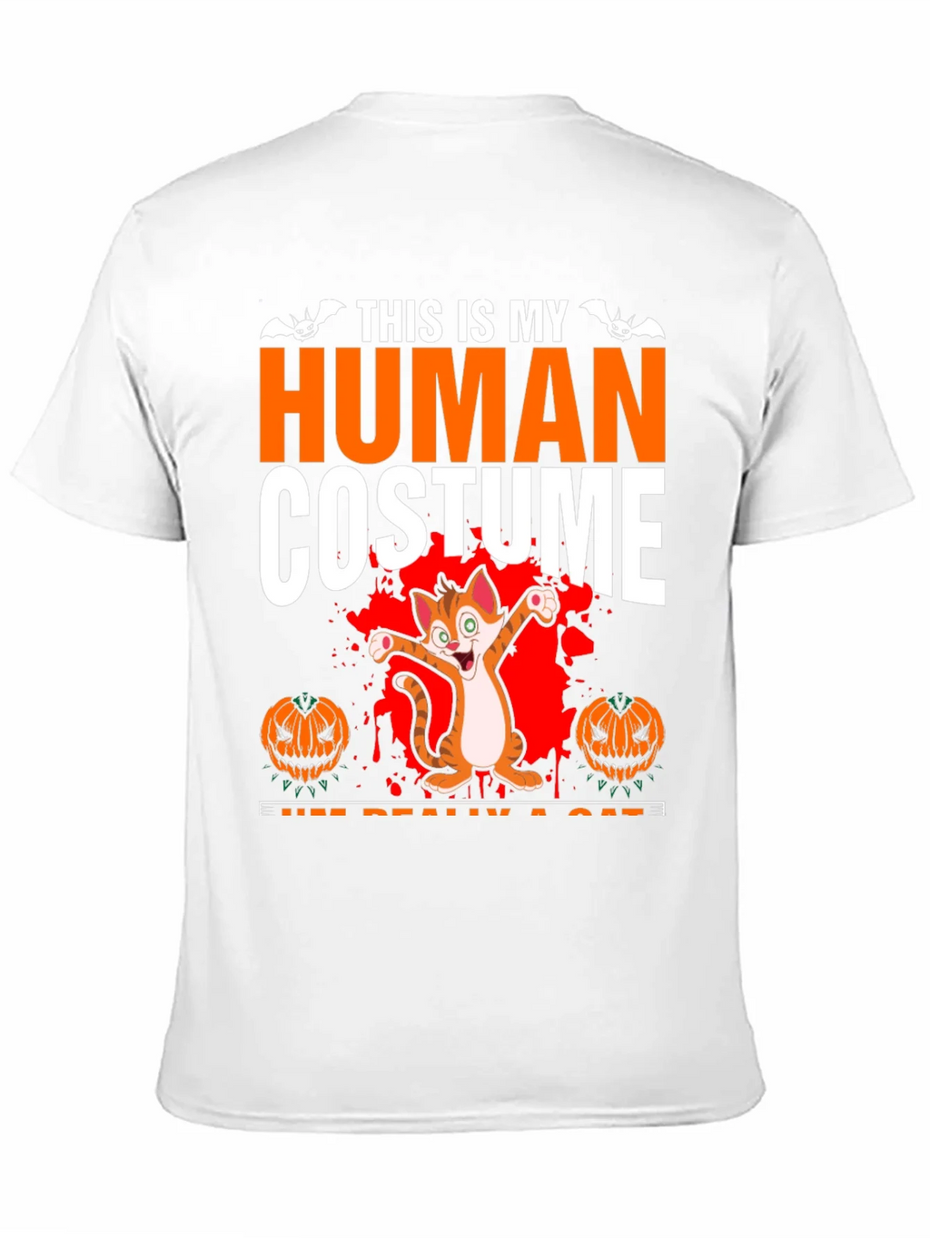 Human Costume Cat Halloween T-Shirt product image 2