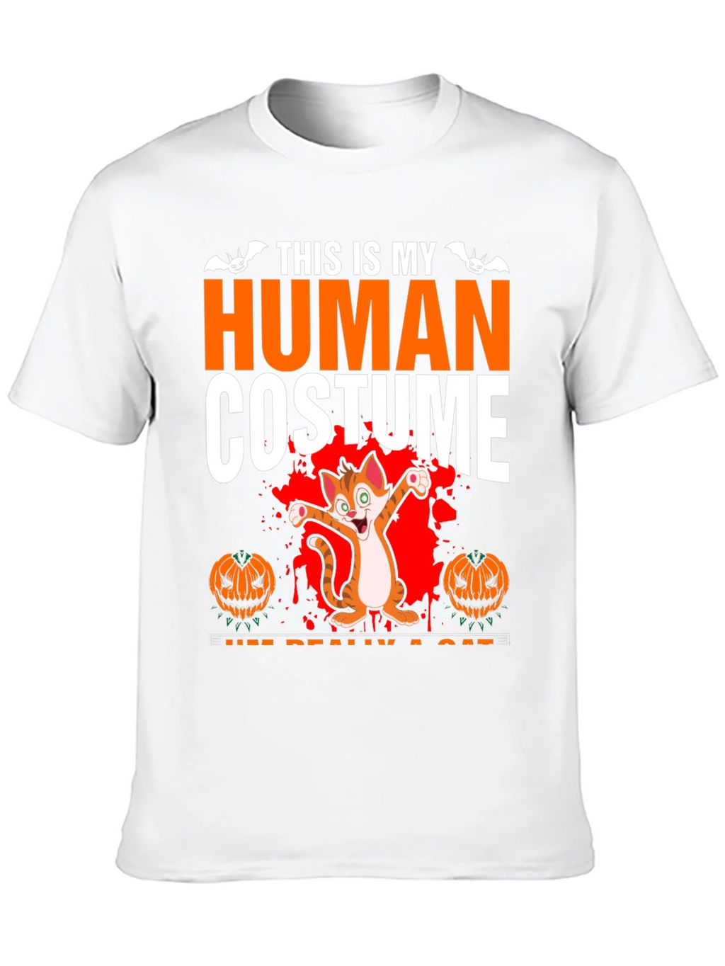Human Costume Cat Halloween T-Shirt product image 12