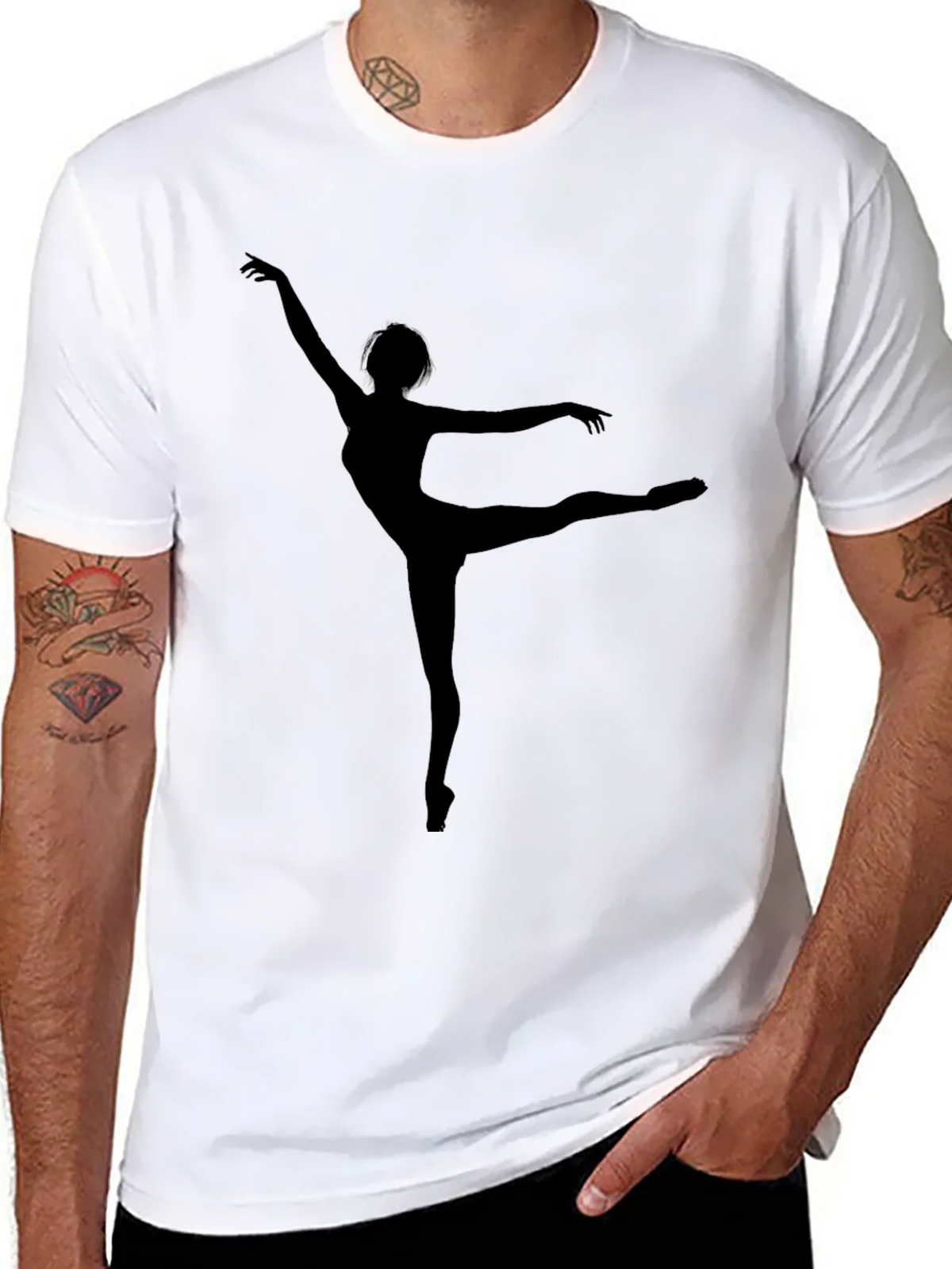 Ballerina Graphic T-Shirt - Black product image 10